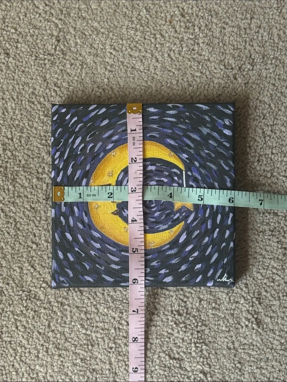 Sun & Moon Canvas Hand Painted Set!